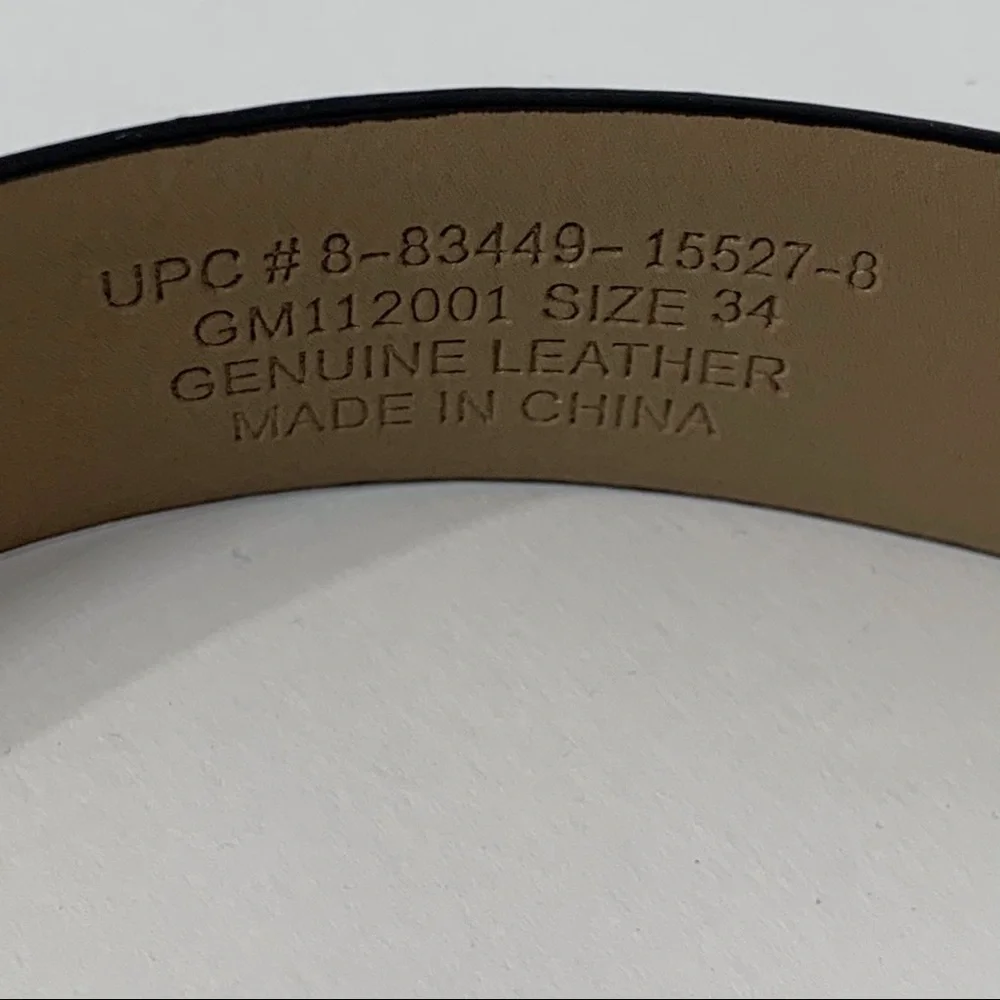 EUC Genuine Leather Black Belt‎